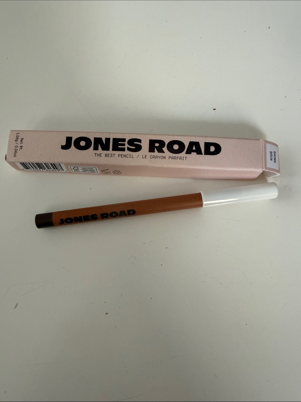 NWT Jones Road Brow Pencil in Brown with White Cap